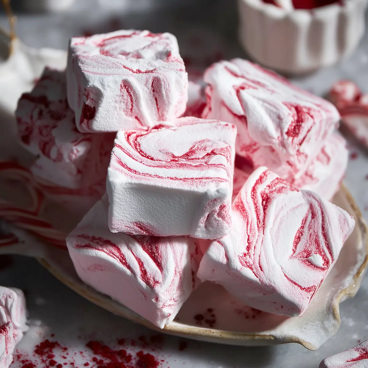 Candy Cane Marshmallows