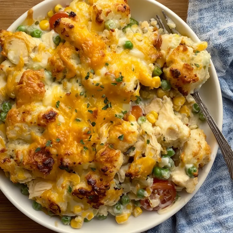 Chicken Cobbler Dinner Casserole