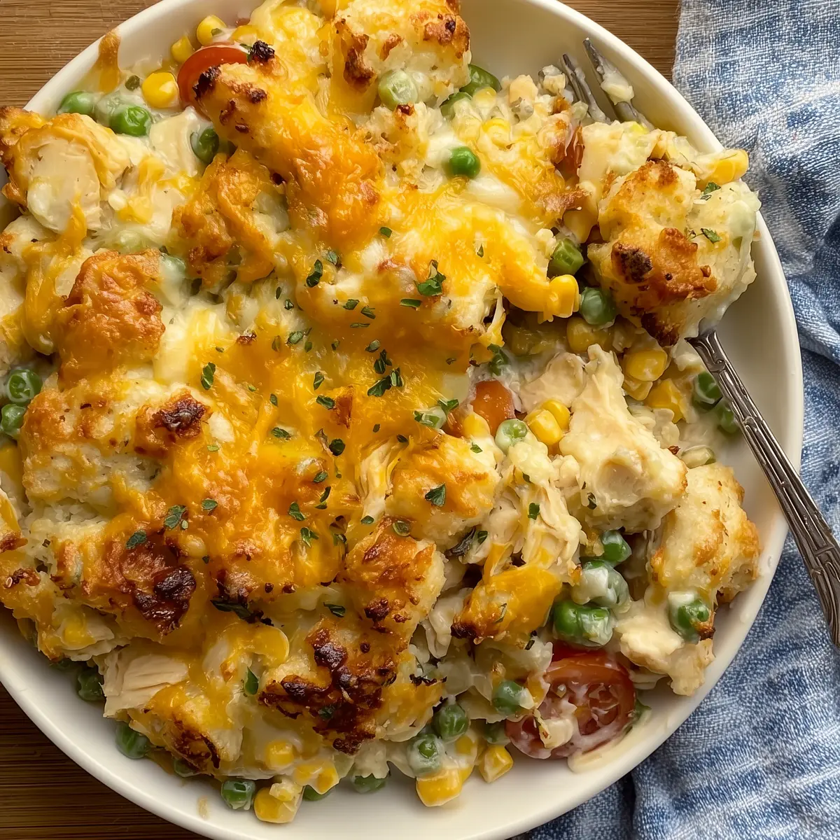 Chicken Cobbler Dinner Casserole