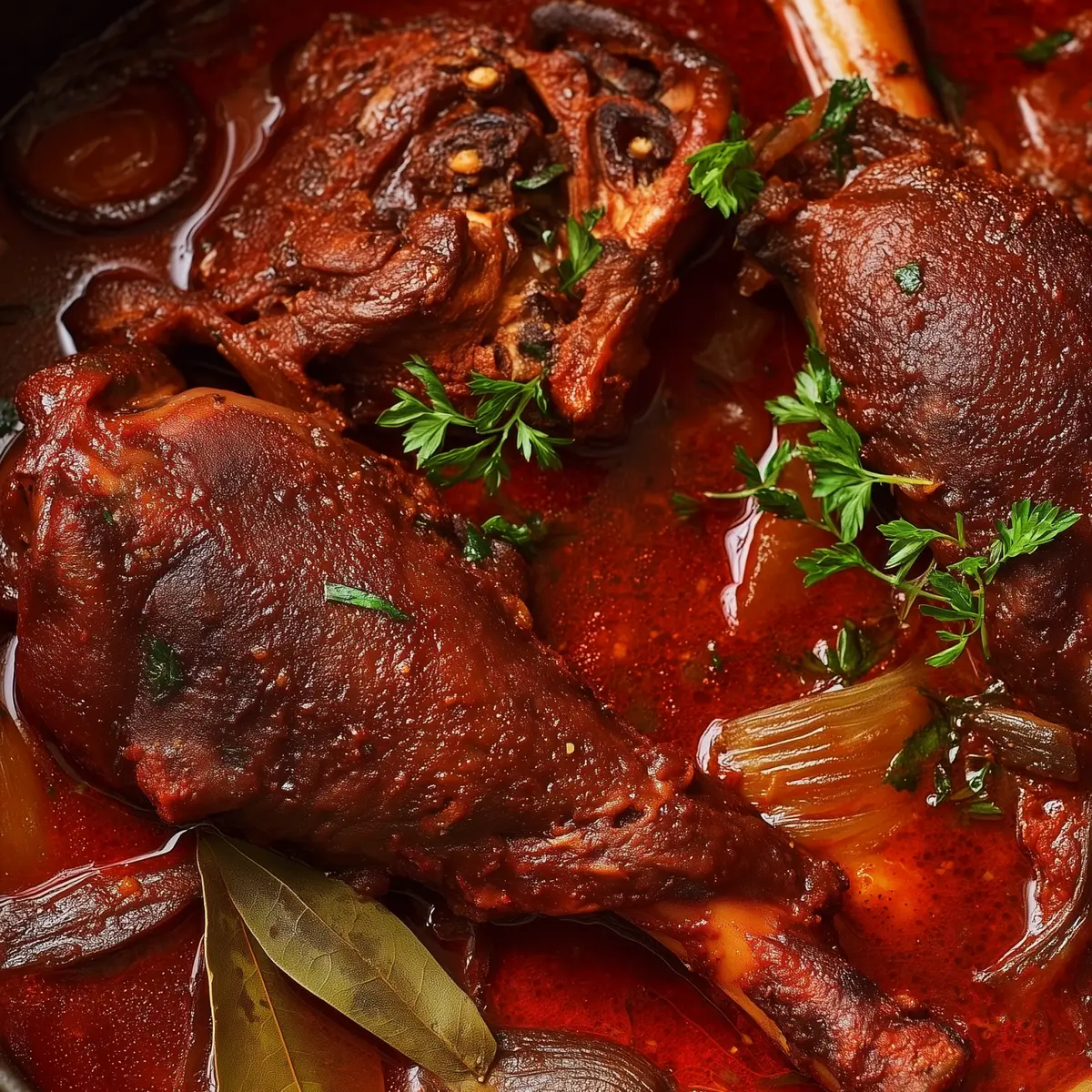 Greek-Style Braised Lamb Shanks