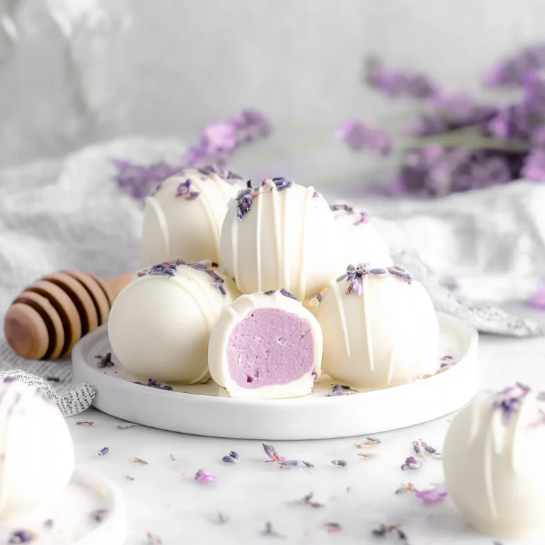 Honey Lavender White Chocolate Truffles