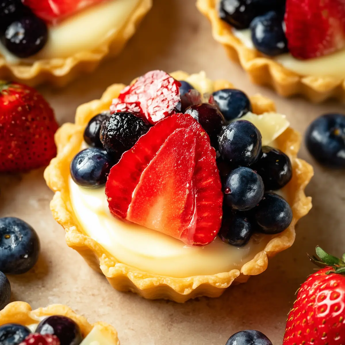 Mini Fruit Tarts With Pastry Cream