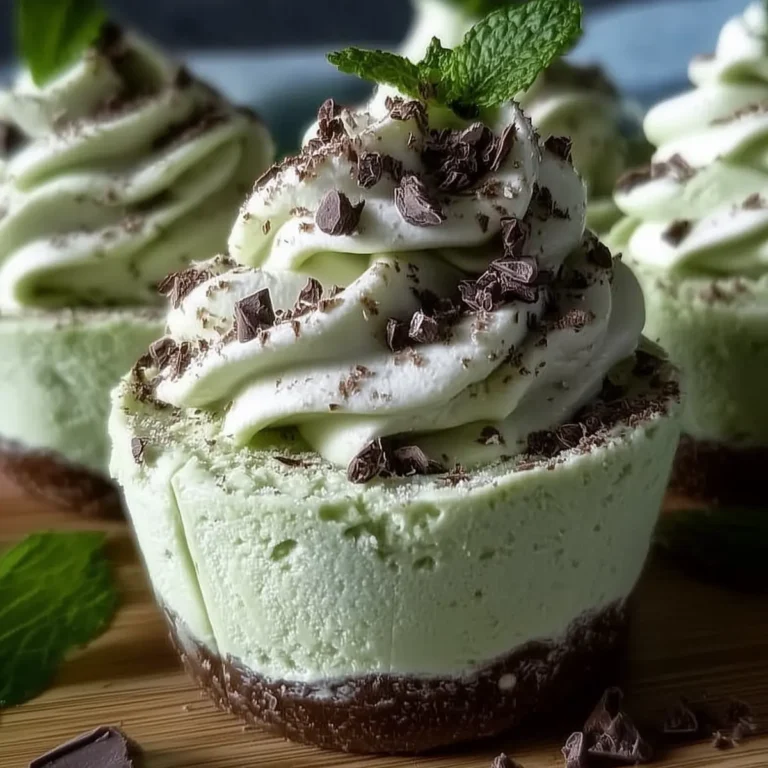 Mint Chip Mousse Cups