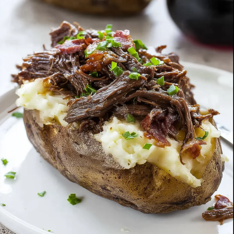 Pot Roast Twice Baked Potato