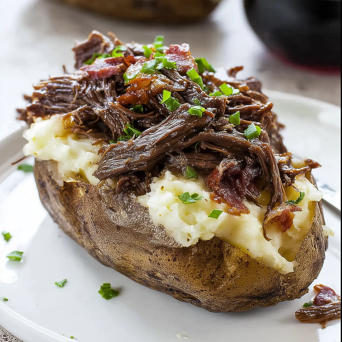 Pot Roast Twice Baked Potato