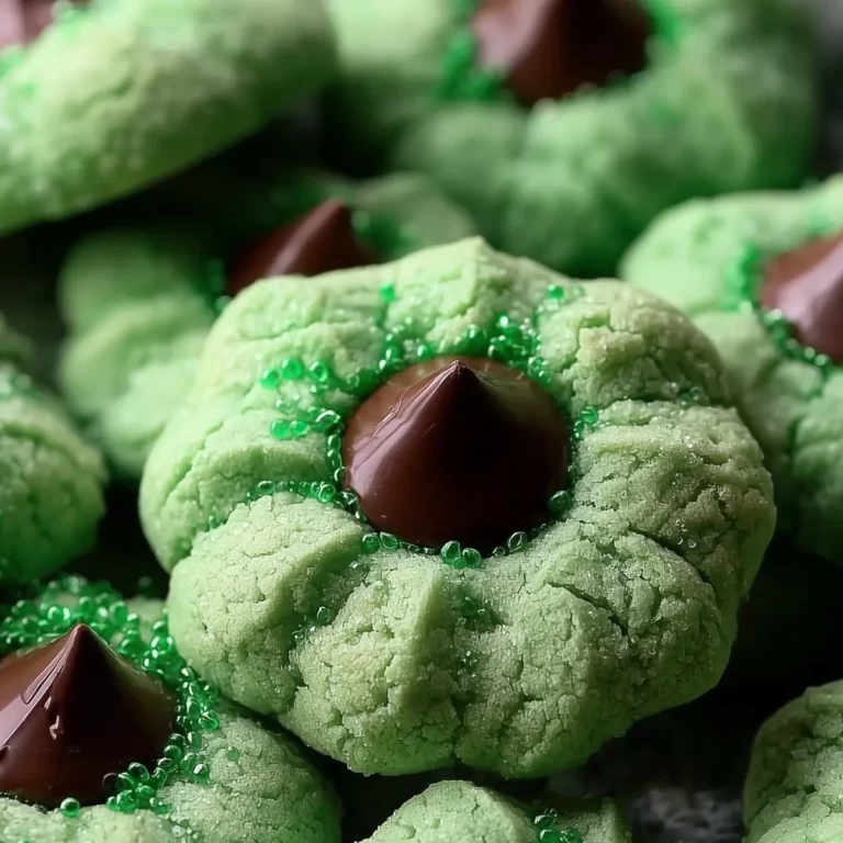 St. Patrick's Day Mint Blossom Cookies
