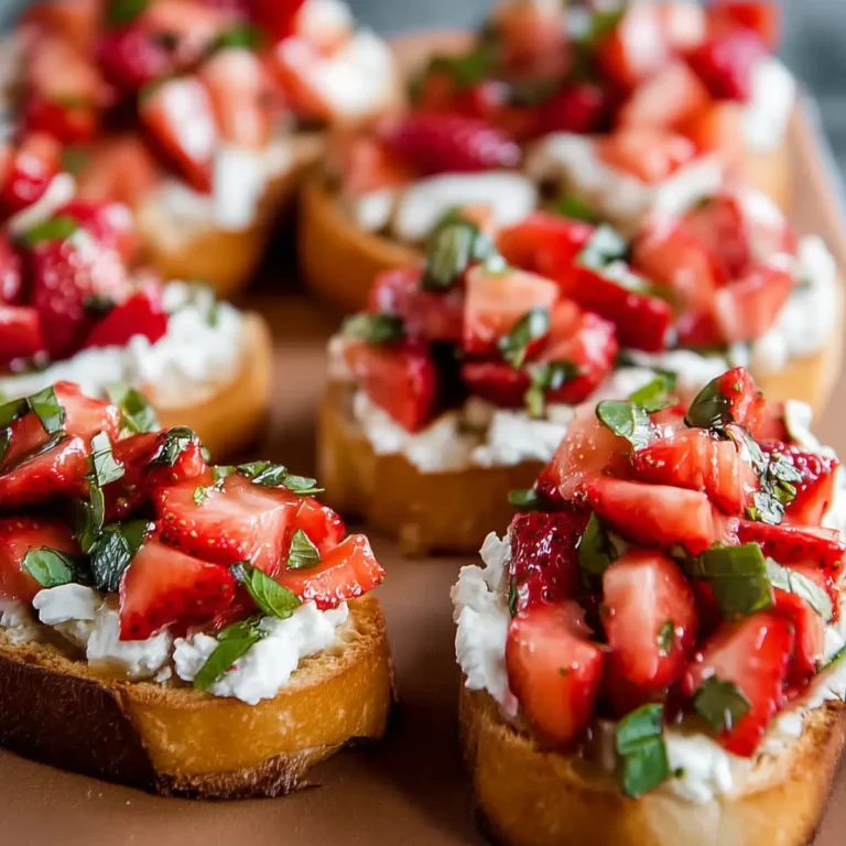 Strawberry Ricotta Bruschetta