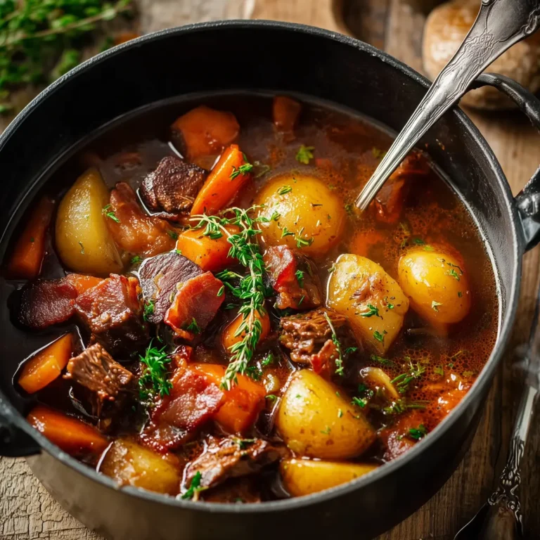 Traditional Irish Stew with Bacon